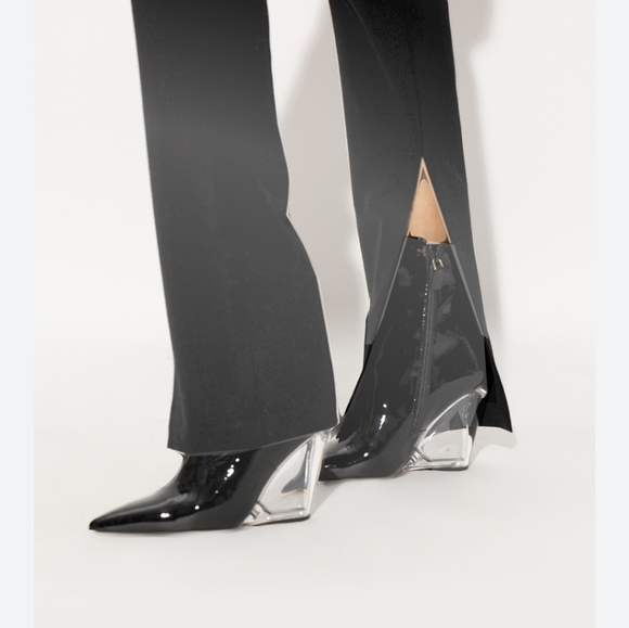 Stuart Weitzman Lucite 100 wedge booties size 4B - Picture 11 of 12